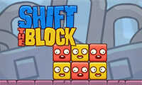 Shift the Block,色付きのブロックをシフトして、すべてが一列に並ぶようにしてレベルを完成させましょう！