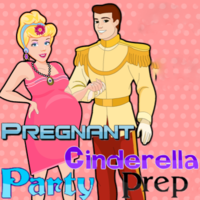 Pregnant Cinderella Party Prep