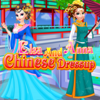 Elsa And Anna: Chinese Dressup