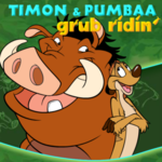 Timon & Pumbaa grub ridin'