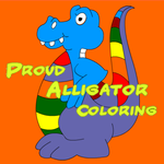Proud Alligator Coloring