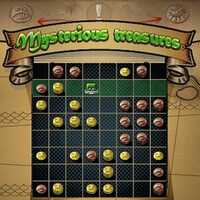 Mysterious Treasures,Mysterious Treasuresは、UGameZone.comで無料でプレイできるボードゲームの1つです。あなたは、黄金のコインと呪われたコインでいっぱいの部屋にいるトレジャーハンターです。毎ターン、緑のキャラクターを同じ列の正方形に移動し、そこにコインの山を集めます。ゴールドコインごとに1ポイントが付与され、呪われた（茶色の）コインごとに1ポイントが削除されます。あなたが移動した後、対戦相手は彼の赤いキャラクターを同じ列の正方形に移動し、そこにコインを集めます。ゲームが終了したら、相手よりも多くのコインを持っていることを確認してください！