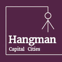 Hangman Capital Cities ,Hangman Capital Cities es uno de los juegos de palabras que puedes jugar gratis en UGameZone.com. El objetivo del juego es simple, solo intenta adivinar las capitales del mundo y evita ser ahorcado. Juega y comprueba si tu ciudad está en el juego. Que te diviertas.