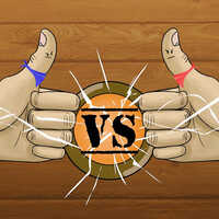 Thumb Vs Thumb,Thumb Vs Thumb is one of the Double Games that you can play on UGameZone.com for free. Have you ever seen a thumb fight in the Old West? Now yes! The Saloon is invaded by many armed inches. You must act to resolve the conflict. You have to unsheathe the first in order to calm them down. Both thumbs are facing each other, button stands between them. You have to press the button to score points. But your thumb shall not be blocked by your opponent. The first to reach the score requested wins the game. 
