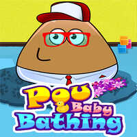 Pou Baby Bathing,