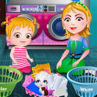 Baby Hazel Laundry Time,You can play Baby Hazel Laundry Time on UGameZone.com for free. 
Baby Hazel is trying something new today. She is going to learn about washing and drying clothes. Mom is going to teach her step by step the process of laundry wash so that Hazel is perfect in it. Let us check out how much quick learner is Hazel? Enjoy and have fun!