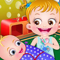 Baby Hazel Sibling Surprise,You can play Baby Hazel Sibling Surprise on UGameZone.com for free. 
Baby Hazel is anxious to take care of her little brother, Matt. As she is too young, can you help her in attending to all his needs? Engage with him and keep him happy all the time. Assist Hazel in changing Matt nappy and feeding him on time. Purchase colorful and beautiful items to decorate Matt's room and assist Hazel in the decoration. Enjoy a fabulous time with the siblings in this unique baby care game!! Use the mouse to interact with Baby Hazel and others.