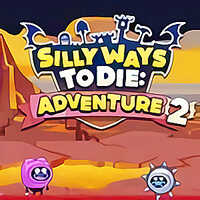 Silly Ways to Die: Adventures 2,Silly Ways to Die: Adventures 2 to jedna z gier z kranu, w którą możesz grać na UGameZone.com za darmo. Te szalone stworzenia nie wydają się trzymać z dala od kłopotów. Czy możesz ich obserwować i pomóc im uniknąć zranienia w tej dziwnej i zwariowanej grze przygodowej?