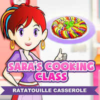 Sara's Cooking Class: Ratatouille Casserole,Sara's Cooking Class: Ratatouille Casserole is one of the Cooking Games that you can play on UGameZone.com for free. You are going to the cooking class where the mentor is Sara. Sara is a very good chef and the best thing about her is that she makes complicated recipes seem so easy. You will have to follow her instructions and use the ingredients in the correct way to carry out the cooking task to make Ratatouille Casserole. Sara's trying out a new French recipe today. Head to the kitchen and she'll show you how to prepare it.